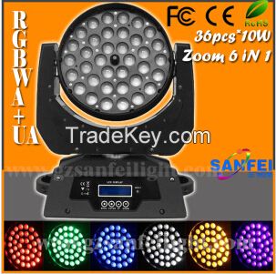 LED Stage Euipment 36PCS 6 in 1 Beam Zoom Moving Head Light (SF-109)