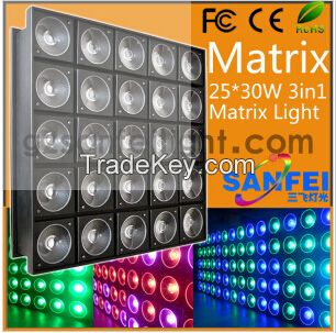 25*30W LED Matrix Lattice Stage Wash Light Matrix Effect Lighting
