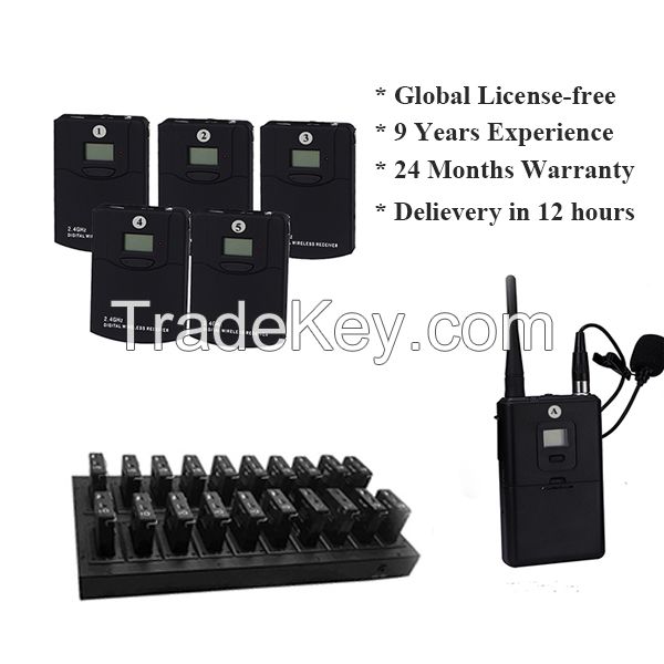 2.4G Audio tour Guide system manufactures for visiting and conference
