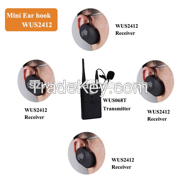 Mini Ear-hook receiver for tourism & church & conference & teaching