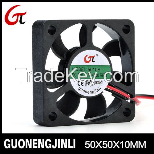 Manufactory Selling 50x50x10mm DC 50mm Fan High Temperature Fan 5010 Brushless 50*50*10 Fan