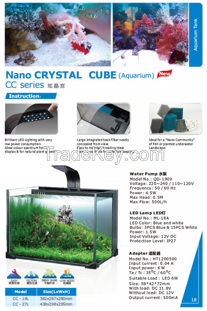 Aquarium fish tank for desktop and bar counter By Dongguan Hengyue  Industrial Co., Ltd