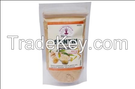 Ginger Powder from 3GOrganic Sunthi Ginger Officinale 100gms Premium Quality