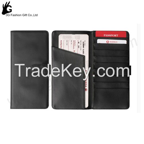 Customized wallets /Women Printed Slim Purse leather checkbook cover