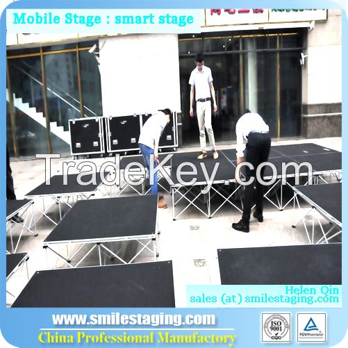 Portable stage mobile stage wooden platform stage 