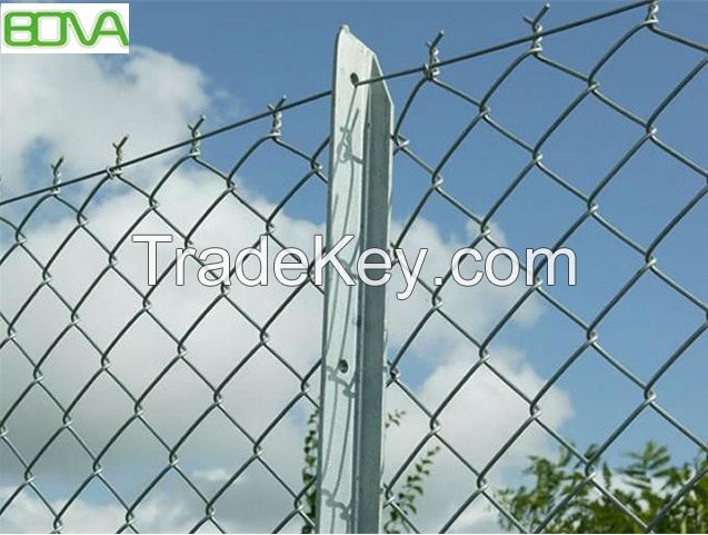 Chain link fence diamond wire mesh
