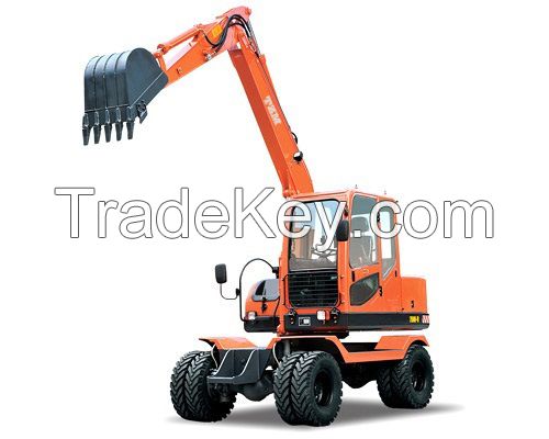 Small wheel excavator 75W-9