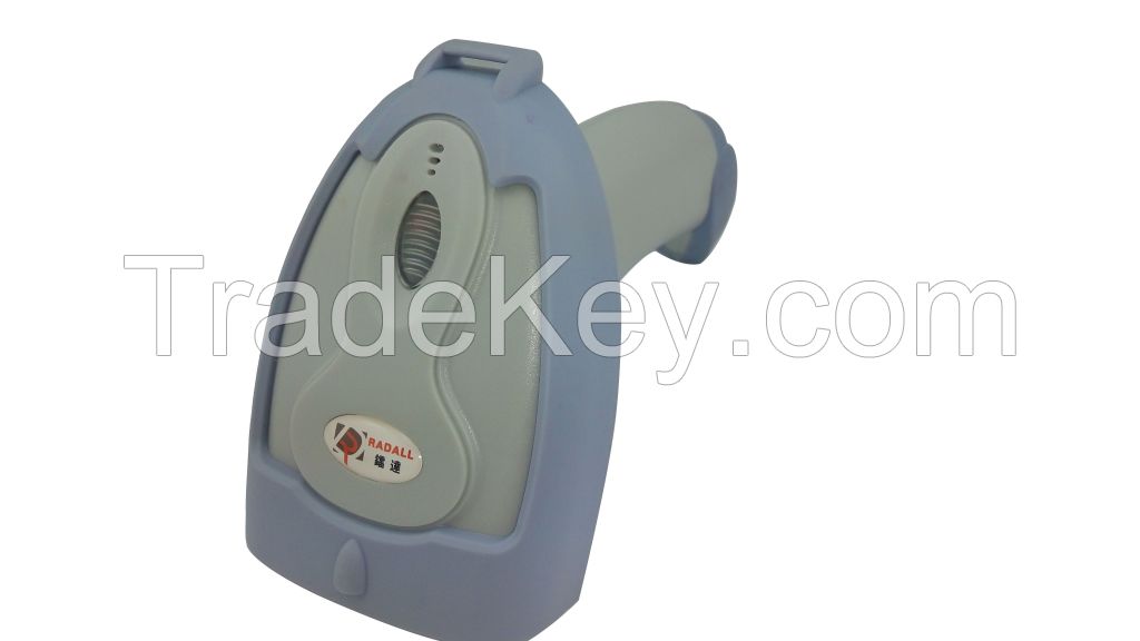 RD-100 Wired Laser Barcode Scanner White shockproof