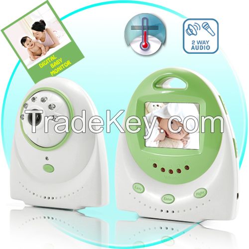 2.4G color LCD 2.4 inch two way talk night vision Baby camera monitor