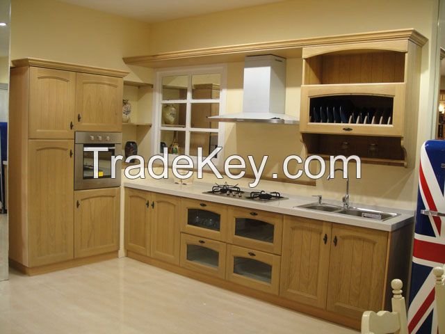 oak solid wood kitchen cabinet