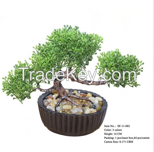 China wholesal mini artificial bonsai,artificial plants for office&home decoration