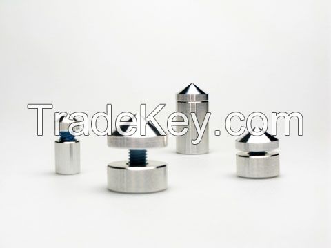 Sign standoffs, Aluminium