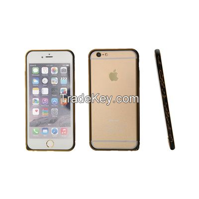 Metal frame with wintersweet patter metalic phone case for iphone 5/5s/6/6plus CO-MTL-6024