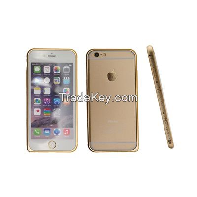 Aluminium alloy metal frame phone case with &quot;my phone&quot; drawing for iphone 5/5s/6/6plus CO-MTL-6023