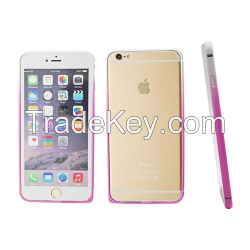 Iphone 6 Case, pink and white Gradient phone case metal case phone shell for iPhone 6 CO-MTL-6007