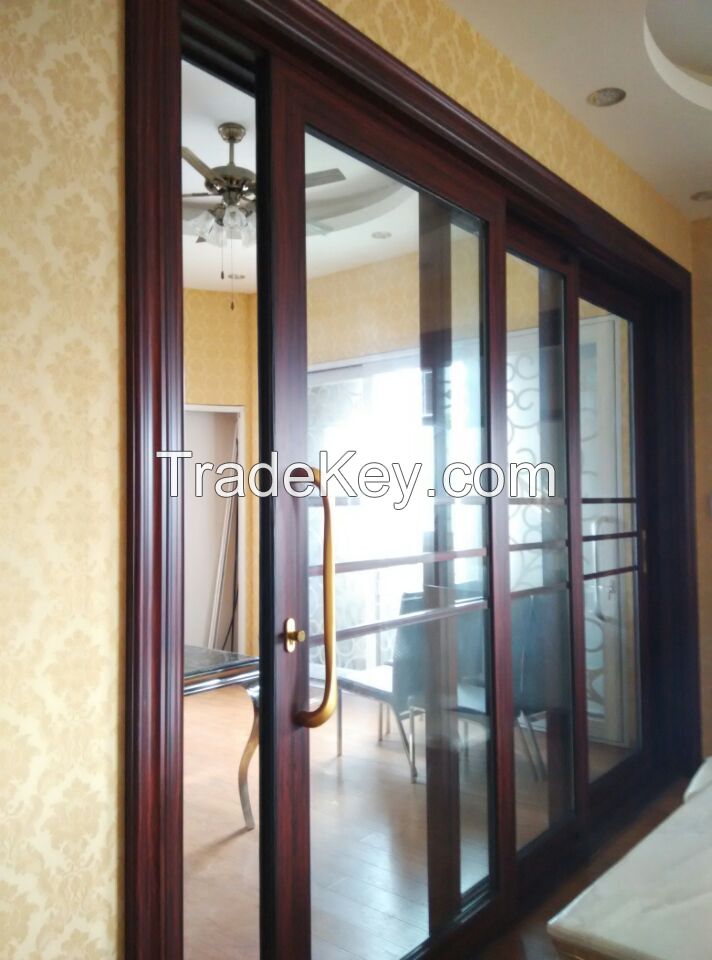 HOPO large handle aluminum sliding door from China