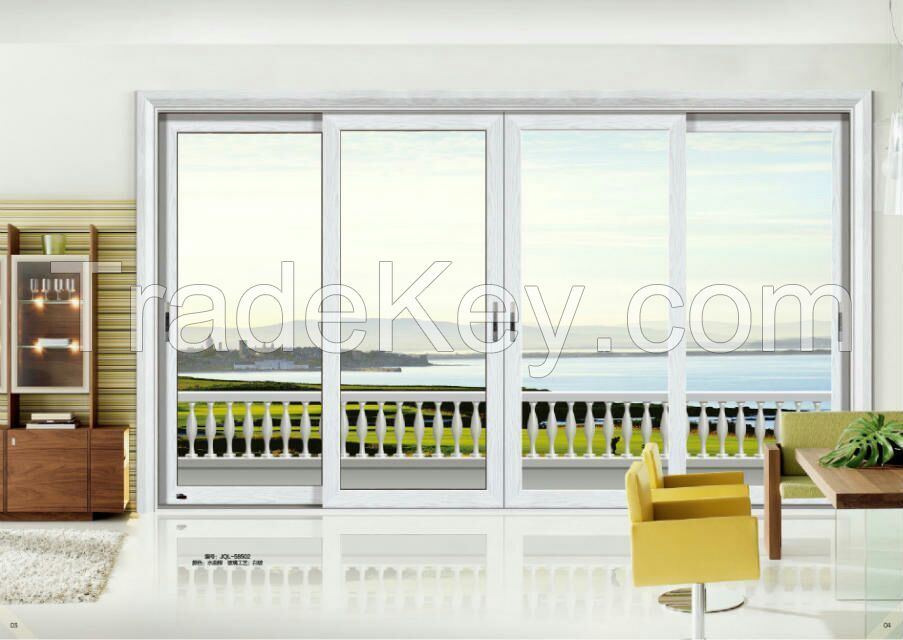 Modern style Aluminum sliding door for Living room/balcony