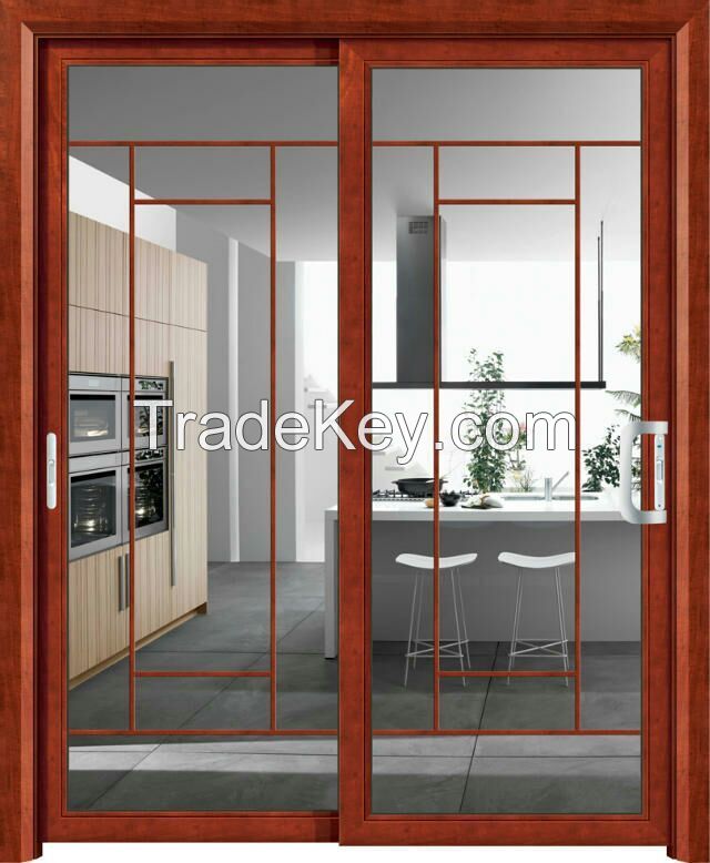 Hot sale Grid style kitchen sliding door from China