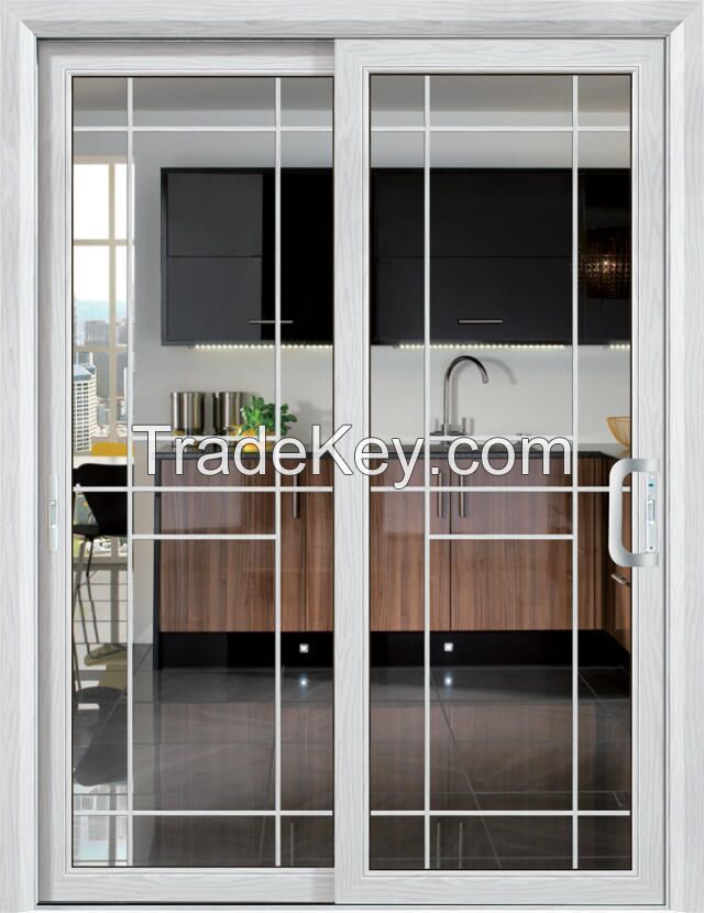 Hot sale Grid style kitchen sliding door from China