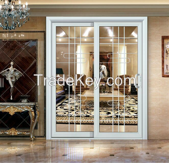 Hot sale Grid style kitchen sliding door from China