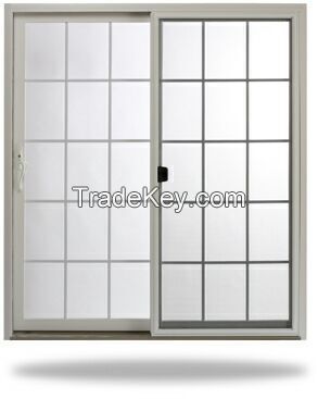 double tempered glass sliding window with grills