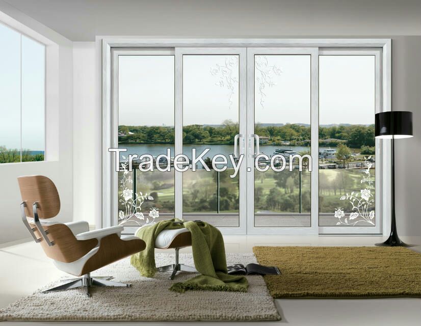 Modern style Aluminum sliding door for Living room/balcony