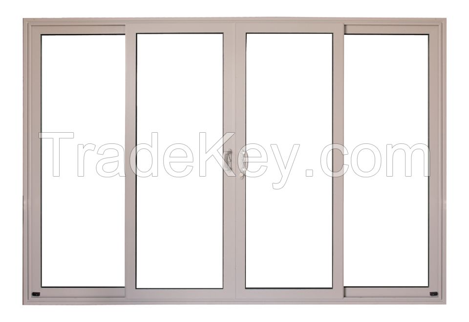 High quality Wooden grain color aluminum sliding door from China Supplier