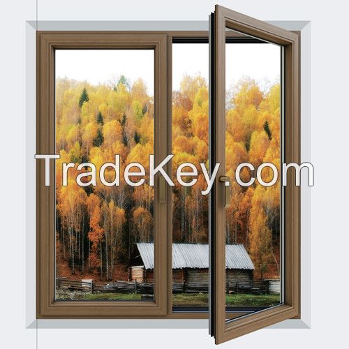 wood composite aluminum window