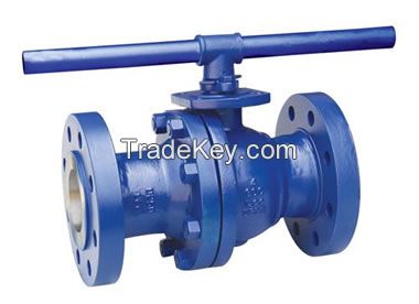 Flanged Ends Soft Seal Cast Steel Floating type Ball Valve with Lever operated