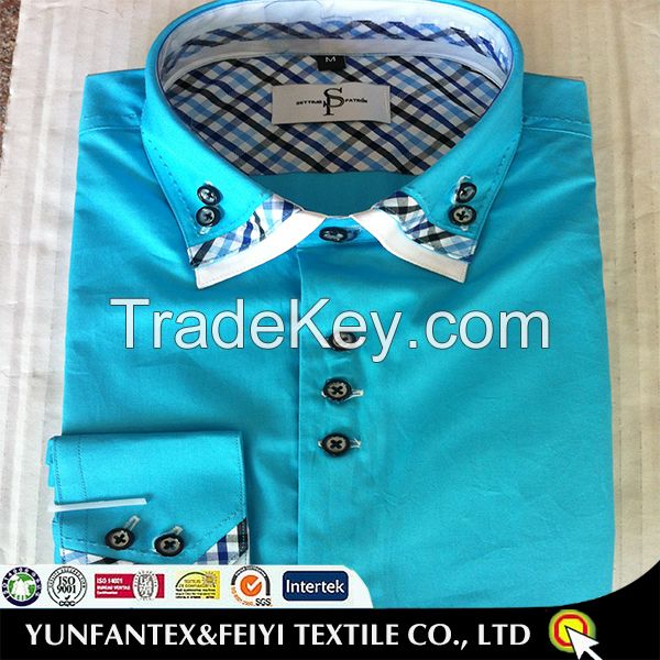 2015 latest cotton super cotton long sleeve business cheapest cotton poplin men fashion casual shirt for men