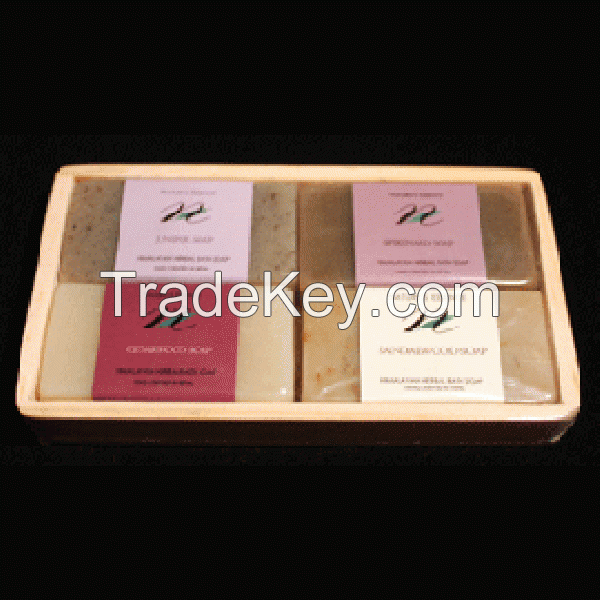 Himalayan Herabal Bath Soap Set, Wood & Root Line