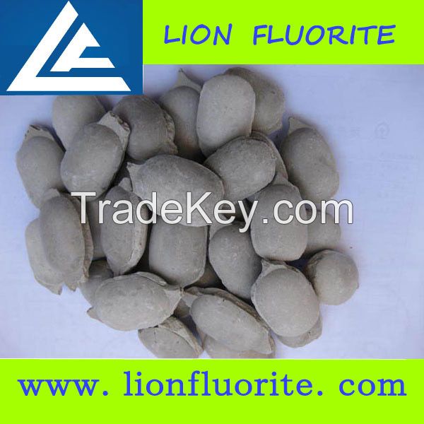 CaF2 90%min Fluorspar Briquettes/Fluorspar ball