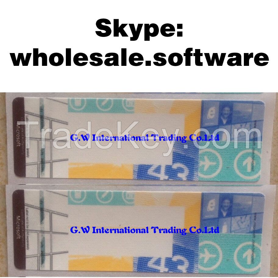 Wholesale Windows 8.1 Professional OEM COA Label Sticker License Key