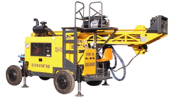HYDX-5C Tire Type Hydraulic Drilling Rig with 1500m drilling capacity