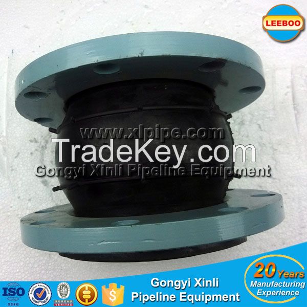 pipe fittings flang single sphere pipe rubber joint