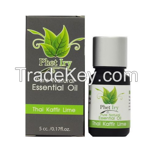 Pure, natural essential oil Thai Kaffir Lime Leaf