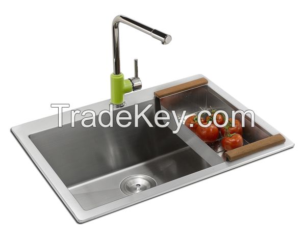  newest good quality handmade stainless steel kitchen sink