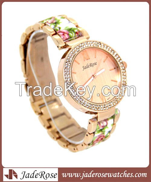 2015 Promotion Wrist Watch for Ladies, Quartz with Gift and Decoration