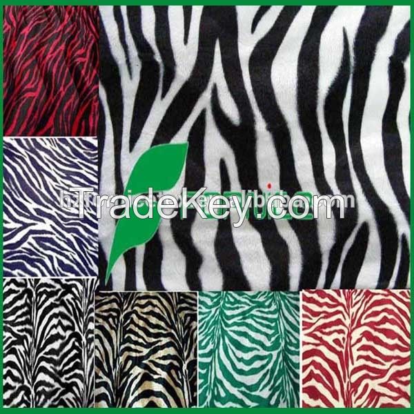 79 100%polyester balck fur S wave fake fur zebra velboa for upholstery 