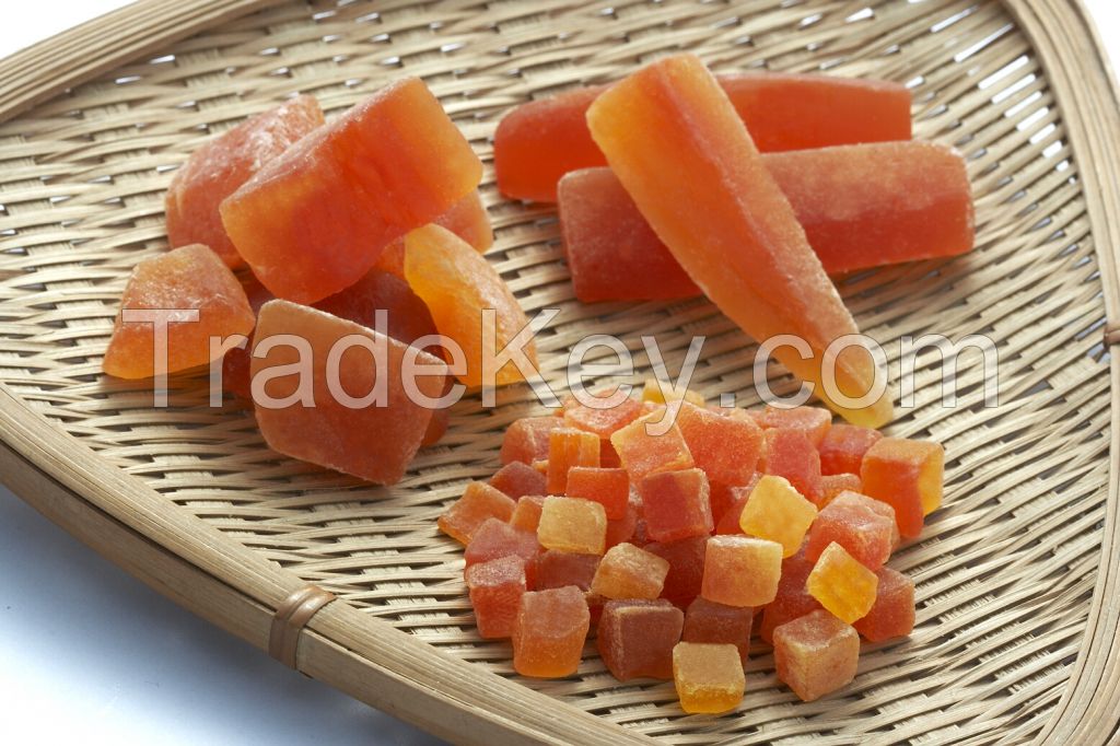 Dehydrated papaya