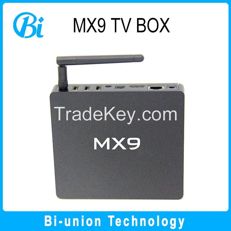 MX9 android 5.1 tv box kodi 16.0 s905 ott tv box android tv box 5.1 play media