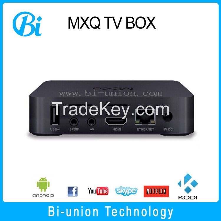 mxq s805 android tv box Quad-Core MXQ KODI 15.2 Android 4.4.2 mxq tv box amlogic s805 tv box