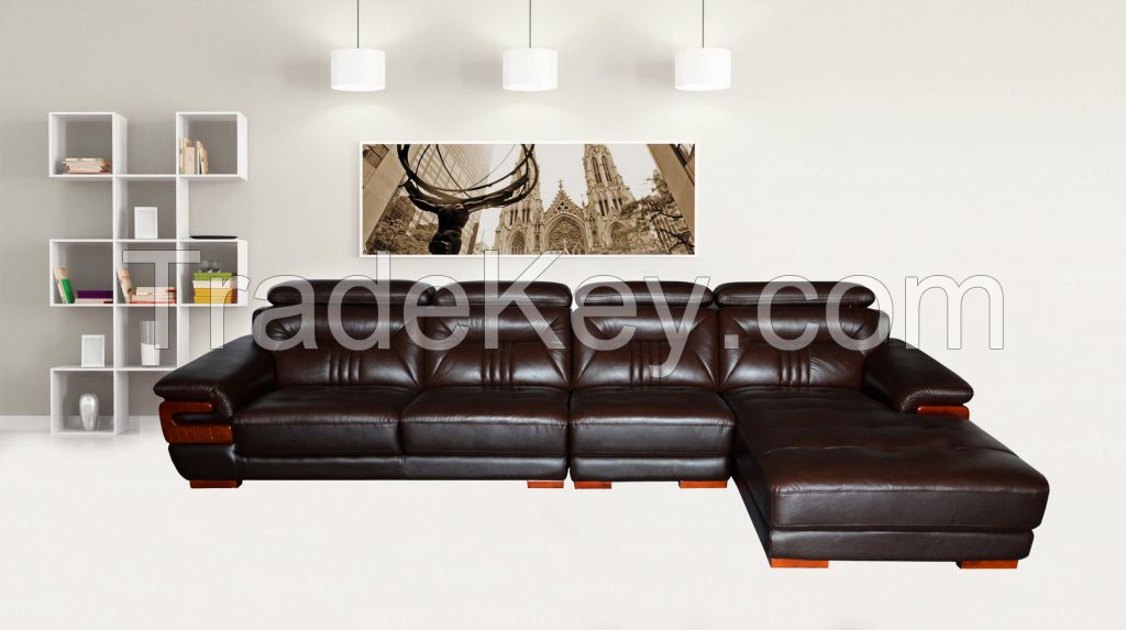 Hot sales leather sofa genuine sectional sofa other home furniture