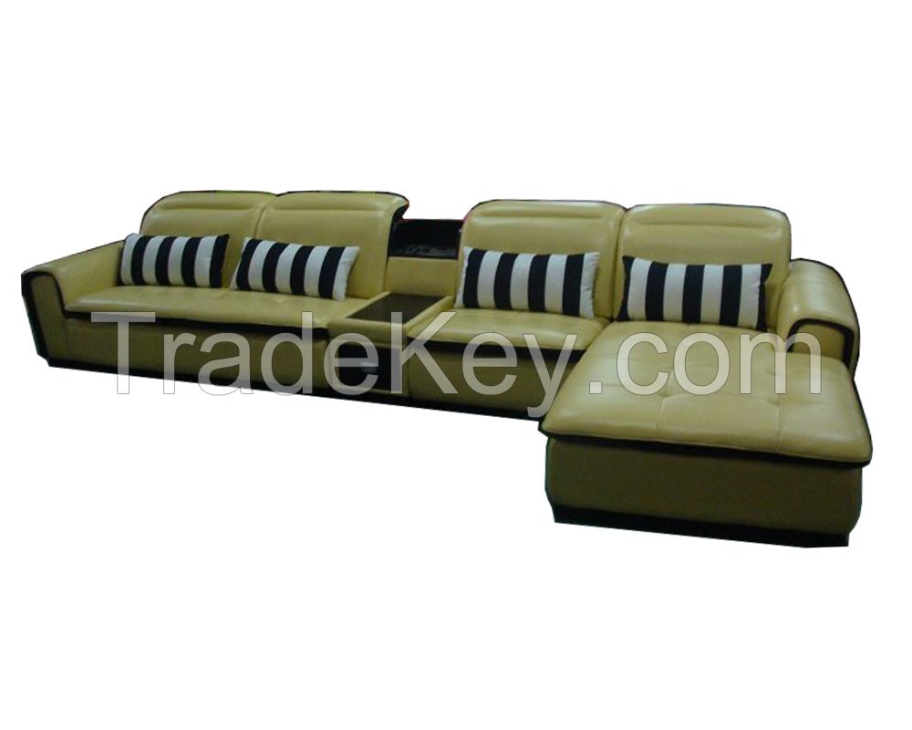 Hot sales leather sofa genuine sectional sofa 
