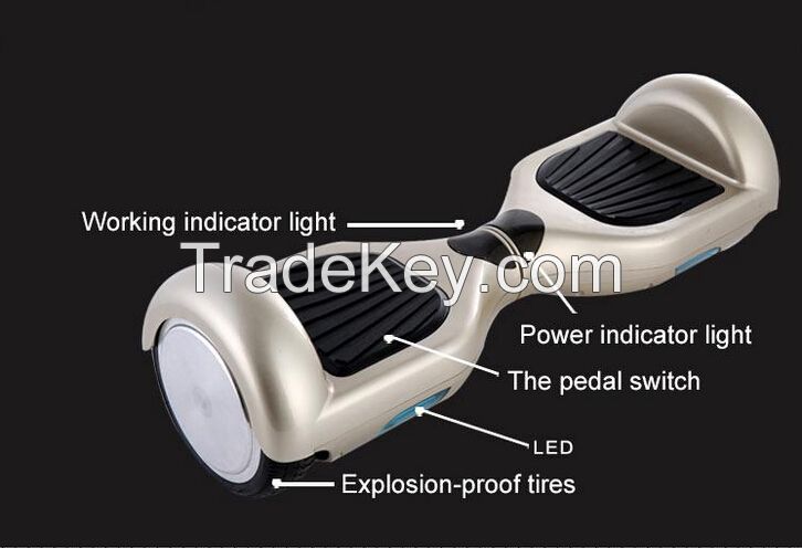 Self Balancing scooter Electric unicycle with LED two wheel skateboar