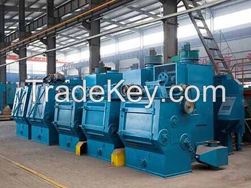 Q32 tumble belt shot blasting machine