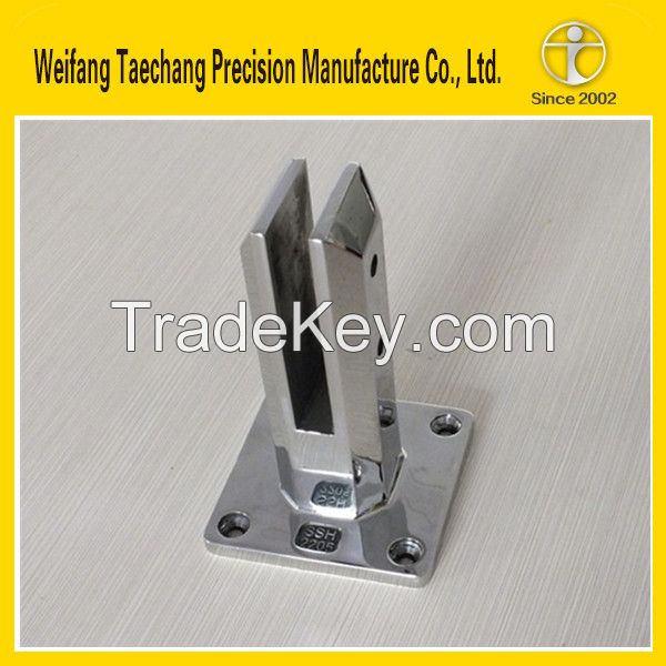 Stainless Steel Lost-Wax Investment Casting Glass Clamp with Custom Sizes