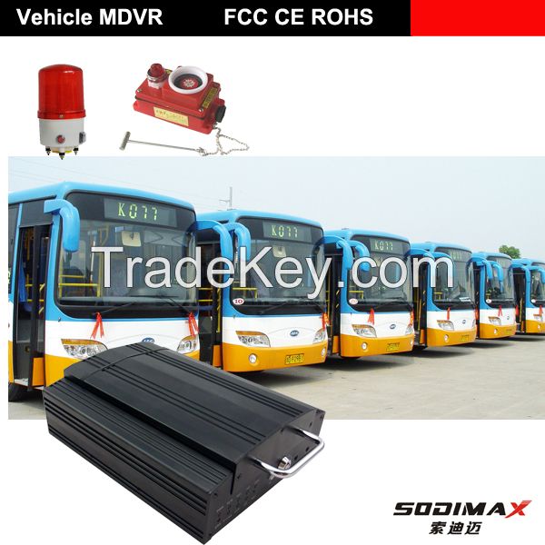4CH SD Card DVR WIFI 3G 4G MDVR/car rearview mirror camera dvr for Car Bus Taxi Truck