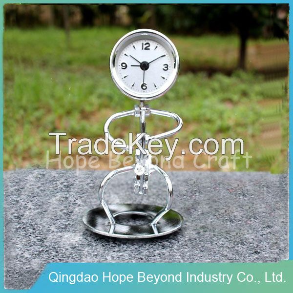 2015 decorative small clocks metal decoration clock