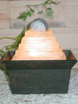Poly-resin fountain with LTD light:  62558    12*12*14cm